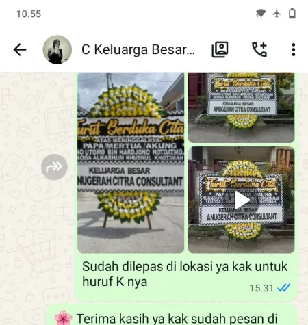 Pengiriman Papan Bunga Duka Cibitung
