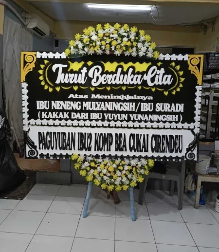 Papan Bunga Duka Cibitung
